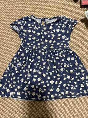 Girls 3T George Navy Floral Daisy Day Dress